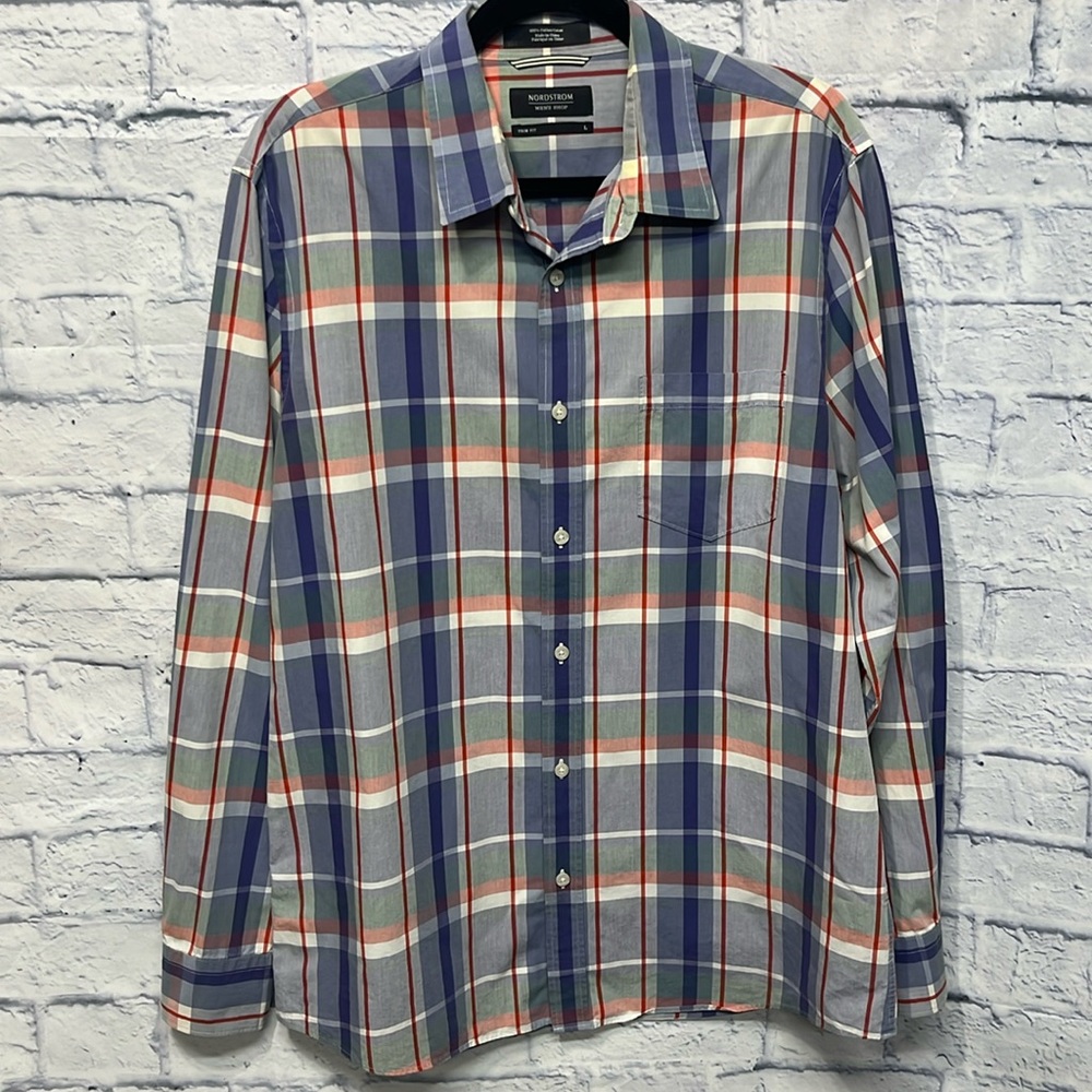 Nordstrom Trim Fit Plaid Shirt